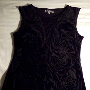 Black silk and lace dress